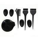 Hair Salon Bowl Brush Oreilles Two Sides Comb Set for DIY Hair Dyeing Perm