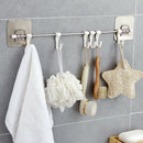 6 Hook Suction Cup Shelf Hooks Kitchen Gadgets Cupboard Home Organizer Stor Gw