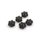 5Pcs Black M6 Female Thread Star Shaped Head Clamping Nuts Knob JR