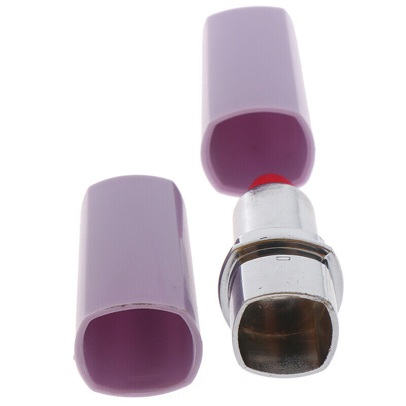 1pc Cute Secret Lipstick Shaped Stash Pills Box Holder Medicine Organizer C Hn