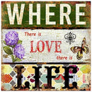 5D DIY Full Drill Diamond Painting Positive Word Cross Stitch Mosaic (A04)