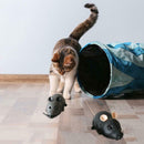 Pull Mini Simulation Cartoon Mouse Lifelike Rat Cat Toys Funny Trick Toys