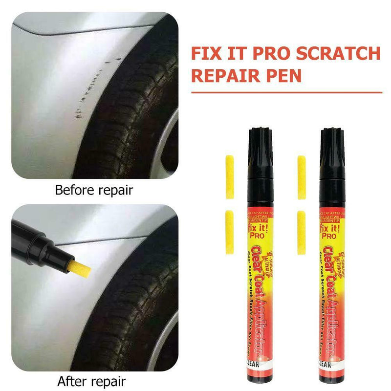 Fix it Pro Car Scratch Repair Remover Pen Clear Coat Applicator Pen (2pcs)