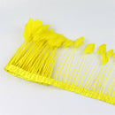 15-20cm Yellow Feather Fringe Trim Sewing Edge Crafts Garment Decors 2m