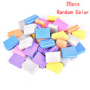 20pcs Square Nail Sanding Sponge Buffers File Grinding Polishing Manicure To- OZ