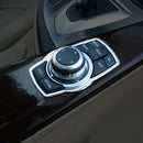 Stainless Steel Interior Refit Multimedia Buttons Cover Car Accessories For BMW