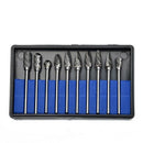 10Pcs/Box Rotary Burrs Metalworking Rotary Files Rotary Burr Bit Set 3Mm Sh C6B6