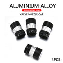New 4PCS Aluminum Tire Wheel Rims Stem Air Valve Caps Tyre Cover Car Truck Bike