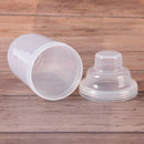 1pc transparent plastic 200ml protein shaker water bottle sports fitness gym M&E