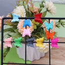20PCS Cute Mini Hair Claws Random Colors Hair Clips Butterfly Shape Hair Clamps