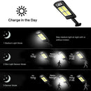 Waterproof Solar COB Wall Light Human Motion Sensor Lamp (C Remote Control)