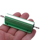 Chassis Mounted 100W 2 Ohm 5% Aluminum Case Wirewound Resistor Green Z3G5