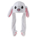 Rabbit Hat Ear Moving Jumping Hat Funny Bunny Plush Hat Cap For Women Girls