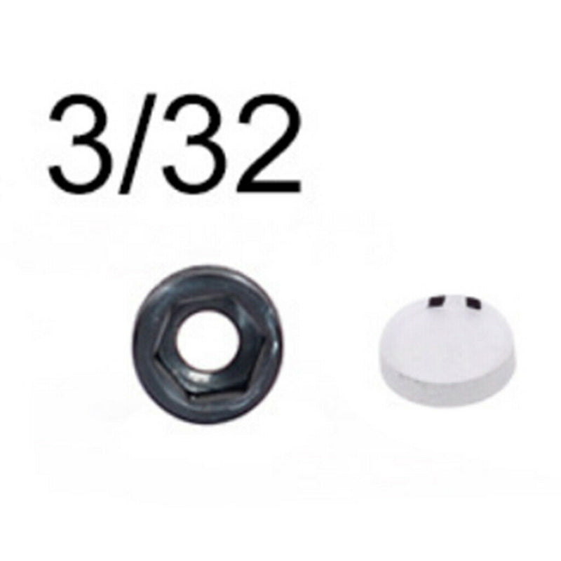 1 Set Aluminum Peep Sight Kit 1/8 3/32 1/16 3/64 1/32 For Compound Bow