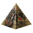 Egyptian Landmark Metal Pyramid Statue Home Decor Gift Table Shelf Ornament