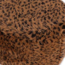 Velvet Round Stool Cover Protector for 35cm Dia. Stool Seats Leopard Print