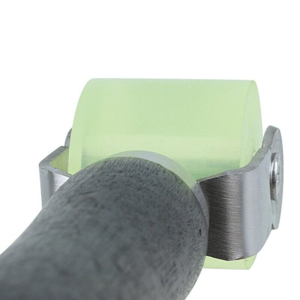 Wooden Grip Auto Sound Deadener Application Clear Yellow Rubber Roller