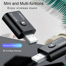 2 in 1 Bluetooth Transmitter Media Speaker Adapter 3.5mm Audio Receiver Dongle