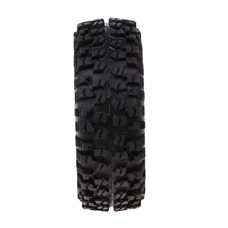 4x Rubber Tire Tyres with Metal Wheels for WLtoys 12428 1/12 RC Buggy Parts