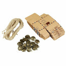 50pcs Inspired Airmail Favor Boxes Bonbonniere With Globe Kraft Paper Candy