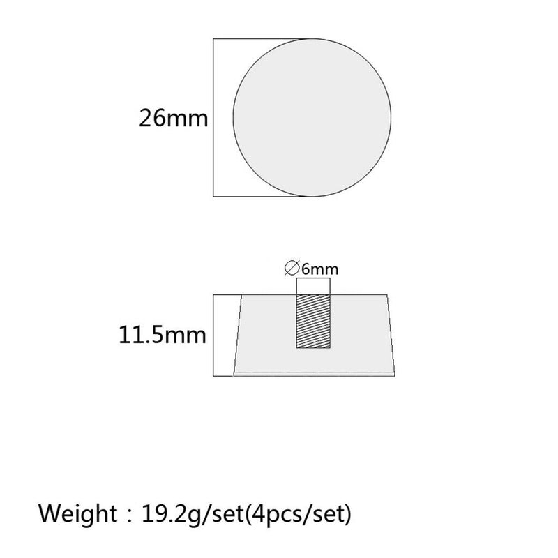 4x Electric Guitar Speed Tone Volume Knob Button  For Gibson Epiphone