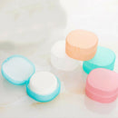 Round shower bathroom dish plate case travel hiking holder container soap box M&