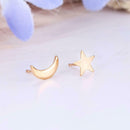 Fashion Girls Irregular Moon Star Ear Stud Geometric Earrings Jewelry Gift