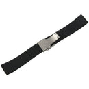 22mm Waterproof Watch Band Strap with Stainless Steel Deployment Clasp Buck