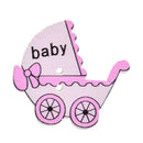 10 pcs wood sewing button scrapbooking crafts baby carriage mixed two holes BX