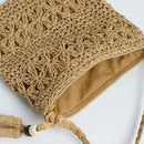 Women Messenger Bags Hollow Out Woven Single Shoulder Crossbody Tassel Beac