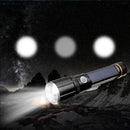 Portable Solar Powered LED Flashlight Safety Torch Light Survival Tool Light