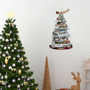 Christmas Tree Glass Showcase Waterproof Wall Crystal Window Stickers (B)
