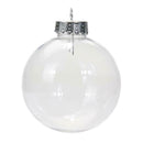 Clear Plastic Ball Pendant Ornaments DIY Christmas Decor(8cm)(without Gift) A