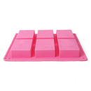 6-cavity Loaf Silicone Silicon Ice Mold Cake Baking Pan Mold Bake Oven Pan