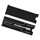 2 Pieces Aluminum Heatsink Black PCIe NVMe M.2 2280 SSD Silicone Thermal Pad