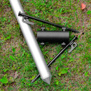 Iron Awning Rod Holder Black Outdoor Camping Fixed Tube Fishing Garden Universal