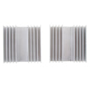 2 Pack Aluminum Radiator Heat Sink Cooling Fin for PC CPU & LED Chip & Power