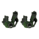 2pcs Turtle Terrapin Vivarium Underwater Trunk Reptile Terrarium Hideaway Hut