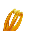 Home Clear Orange Double Plastic Roller Massage Joints Finger Massager