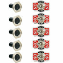 Heavy Duty Rocker Toggle Switch 10A 125V SPST 2 Pin ON/OFF Switch Metal Bat Q3N5