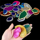 Agate Slices Geode Polished Irregular CrystalQuartzHealing ReikiStoneâ€˜Pendant MO