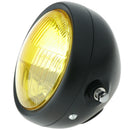 Retro Lens Round Amber Headlight for Motorbike