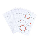 10 Sets Golf Impact Tapes Labels Training Aids Recorder Kit Golf Training Kit BX