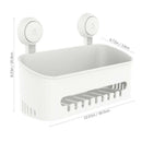 ABS Shelf Rack Shower Basket for Shampoo Holder Removable Bathroom/Dorm Wal