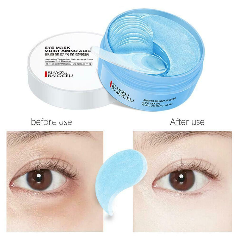 60x Whitening Firming Eye Patch Hyaluronic Acid Moisturizing EyeMask Dark Circle