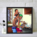 Art Happiness Family Kit DIY 5D Diamond Painting Full Round Drill Picture
