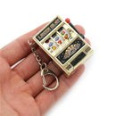 Mini Slot Machine Game Flashing Key Chains Lucky Charm Key Chain B Gw