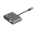 USB Type-C to HDMI VGA 4K 30Hz Video Adapter for PC TV Projector (Grey)