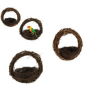 2pcs Bird Nest Hanging Handmade Durable Bird Parrot Breeding Nest Egg Cage