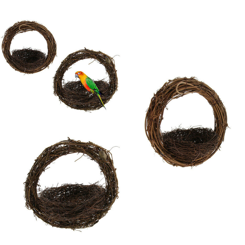 2pcs Bird Nest Hanging Handmade Durable Bird Parrot Breeding Nest Egg Cage